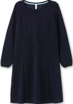 Shirtkleid in schwerer Qualität, mit Raffung hinten