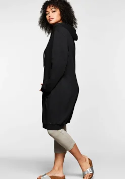 Shirtkleid mit Kapuze und Kängurutasche