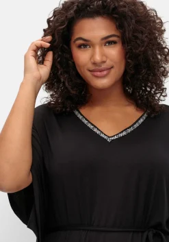 Shirttunika mit Taillen-Bindeband