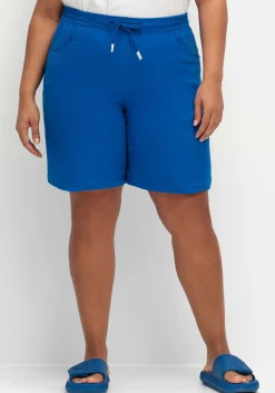 Shorts mit Schlupfbund, aus Musselin