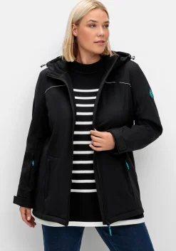 Skijacke aus Softshell, wasser- und windabweisend