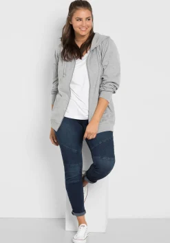 Skinny Power-Stretch-Jeans im Biker-Look