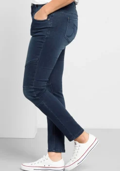 Skinny Power-Stretch-Jeans im Biker-Look
