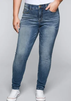 Skinny Stretch-Jeans mit Bodyforming-Effekt