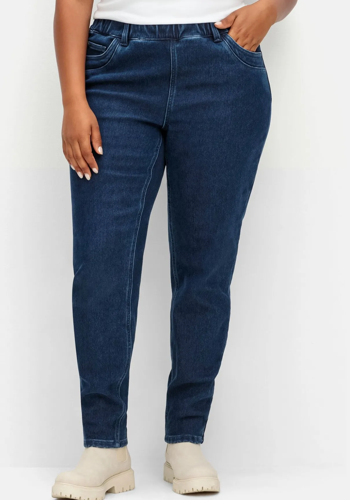 Skinny Thermojeans mit Fleece-Innenseite
