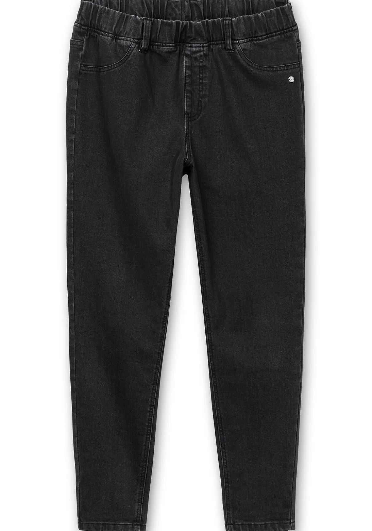 Skinny Thermojeans mit Schlupfbund, innen angeraut