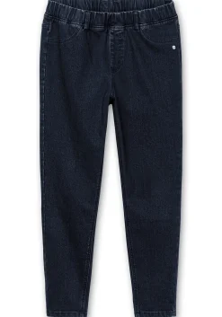 Skinny Thermojeans mit Schlupfbund, innen angeraut