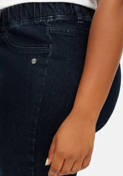 Skinny Thermojeans mit Schlupfbund, innen angeraut