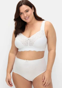 Spitzen-BH ohne Bügel, mit breitem Unterbrustband