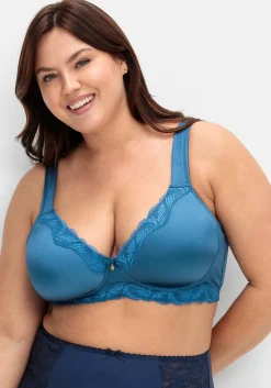 Spitzen-BH ohne Bügel, mit wattierten Cups