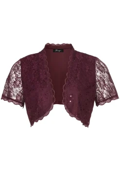 Spitzenbolero mit Pailletten