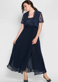 Spitzenbolero mit Pailletten