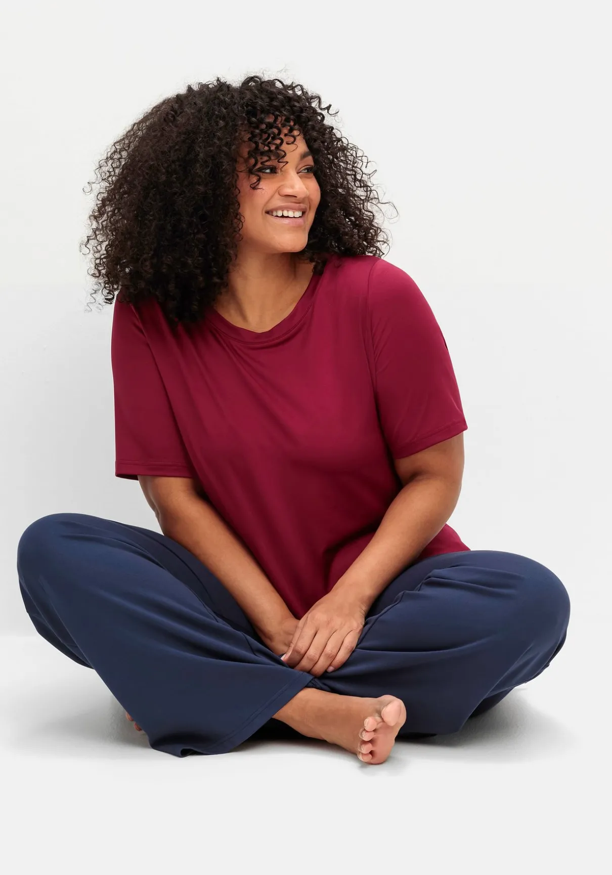 Sporthose aus Funktionsmaterial, mit Gummibund