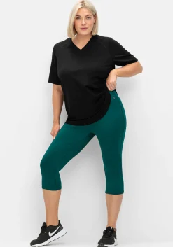 Sporthose mit Innentasche, in Caprilänge