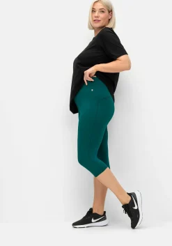 Sporthose mit Innentasche, in Caprilänge