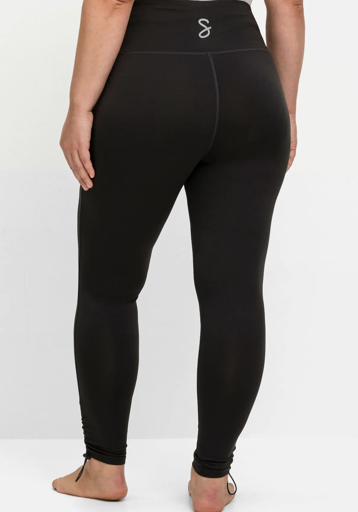 Sportleggings mit Shaping-Effekt, Saum mit Stopper