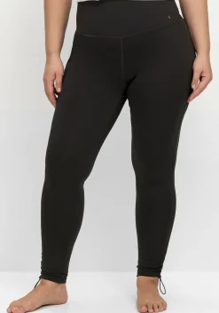 Sportleggings mit Shaping-Effekt, Saum mit Stopper