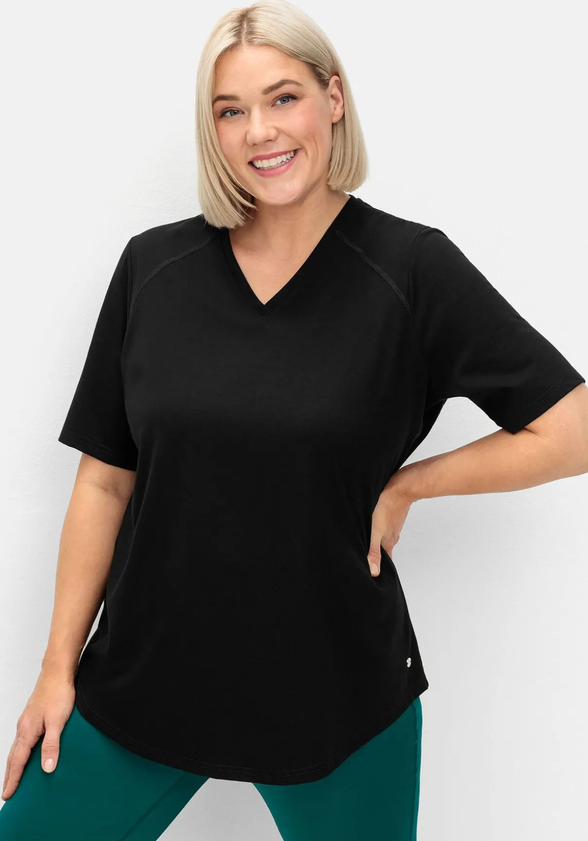 Sportshirt mit Mesh-Einsatz im Rücken