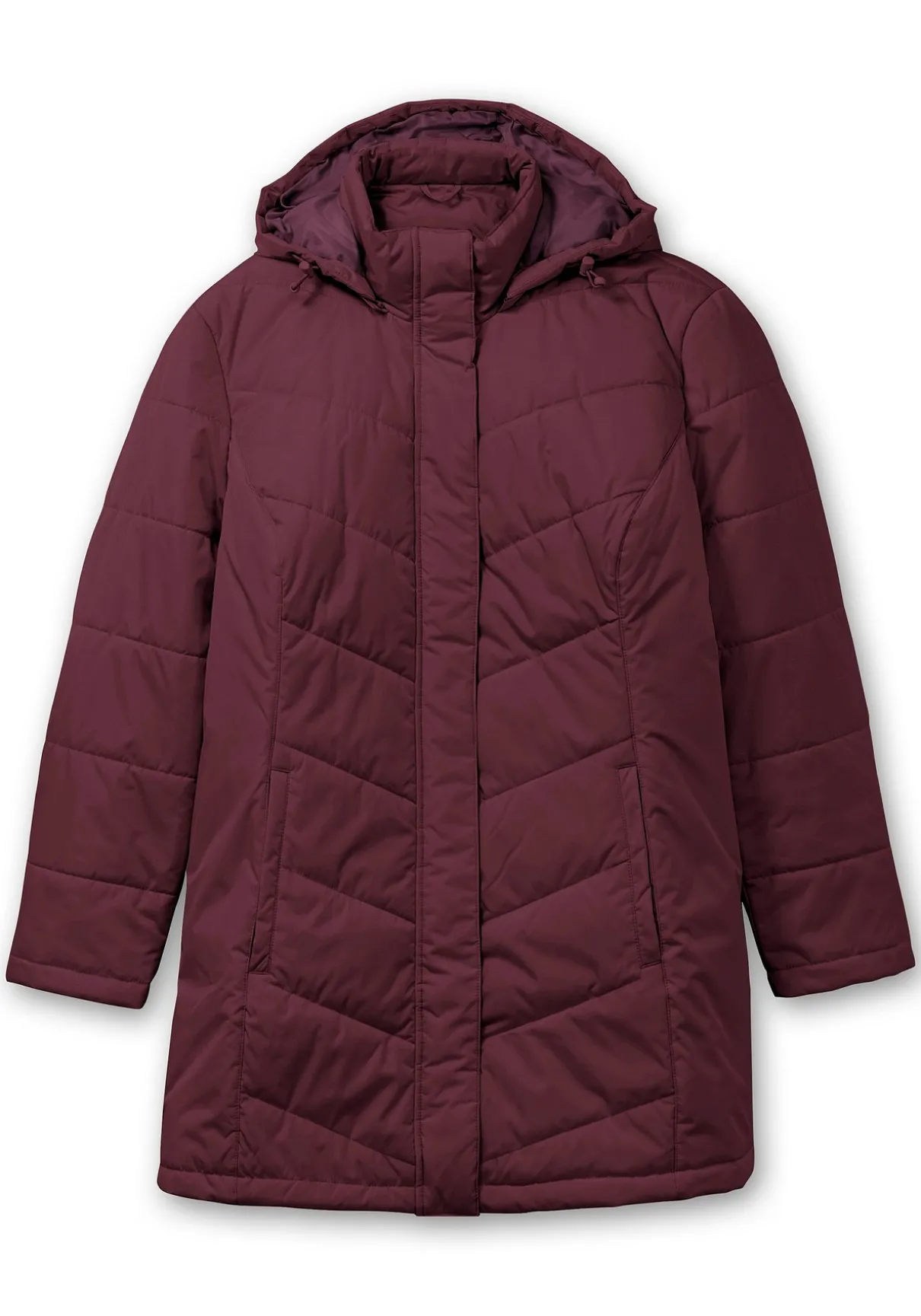 Steppjacke mit abnehmbarer Kapuze