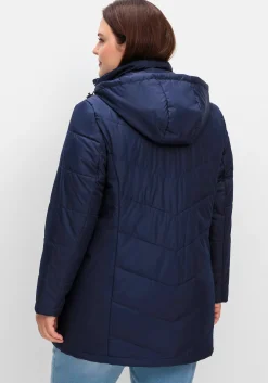 Steppjacke mit abnehmbarer Kapuze