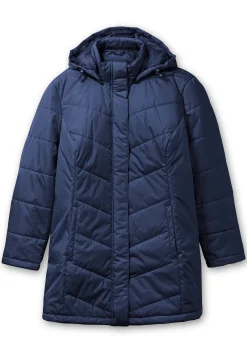 Steppjacke mit abnehmbarer Kapuze