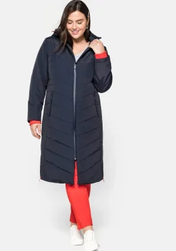 Steppmantel mit seitlichen Reißverschlüssen