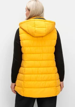 Steppweste mit abnehmbarer Kapuze