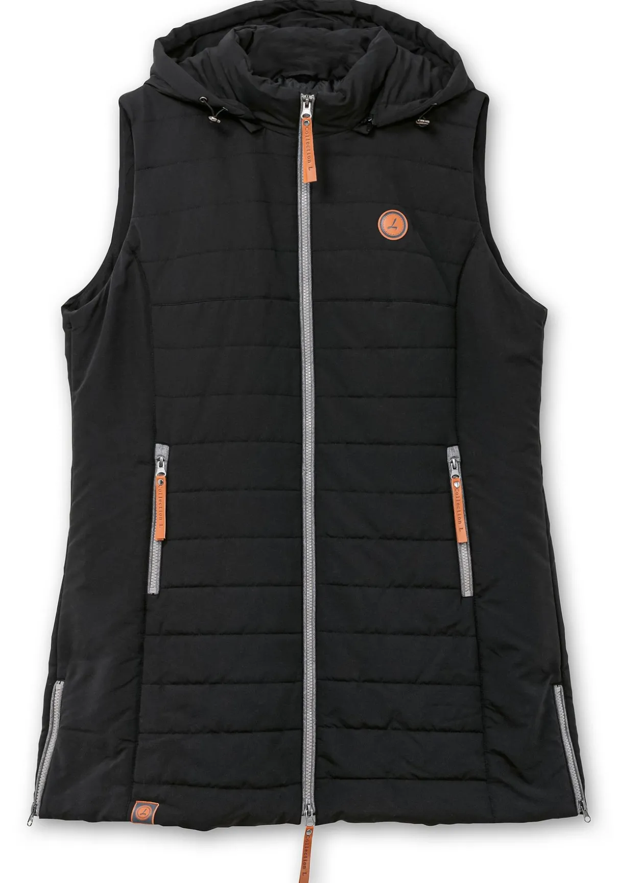 Steppweste mit abnehmbarer Kapuze