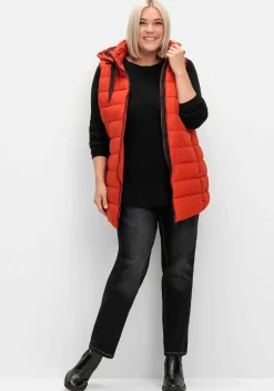 Steppweste mit abnehmbarer Kapuze