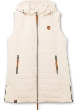Steppweste mit abnehmbarer Kapuze