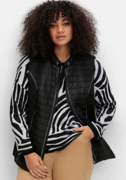 Steppweste mit seitlichen Smokeinstätzen