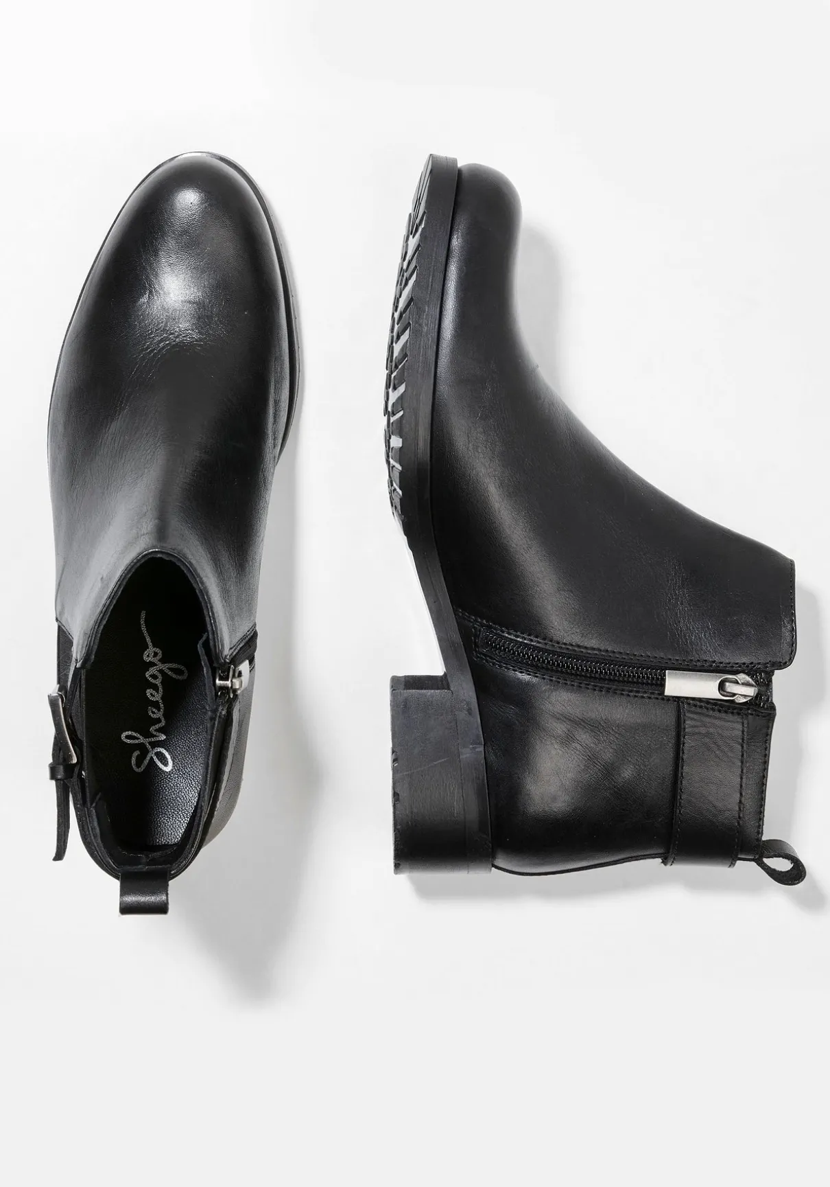 Stiefelette aus Rindsleder, mit Stretch-Einsatz