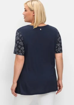 Stillshirt in Lagenoptik, aus Viskosejersey