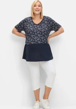 Stillshirt in Lagenoptik, aus Viskosejersey