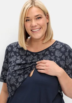 Stillshirt in Lagenoptik, aus Viskosejersey