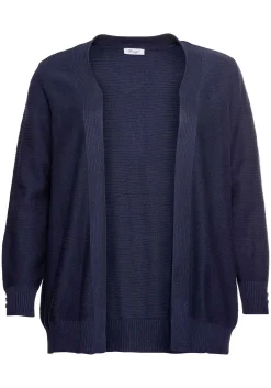 Strickjacke im Linksstrick, offene Form