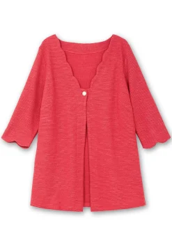 Strickjacke mit Knopfverschluss, aus Bouclé-Qualität