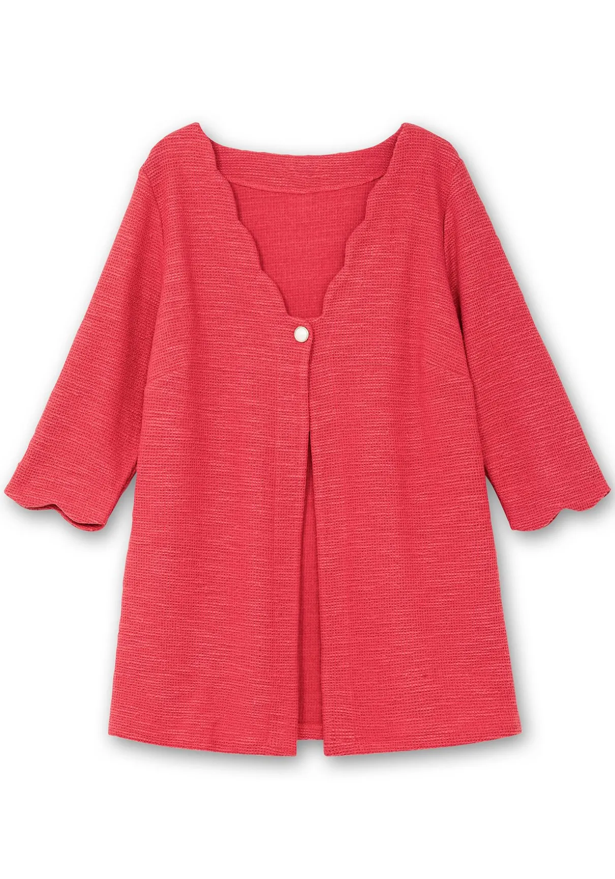 Strickjacke mit Knopfverschluss, aus Bouclé-Qualität