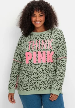 Sweatshirt mit Frontprint und Rundhalsausschnitt