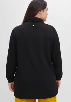 Sweatshirt mit hohem Kragen und Tunnelzug
