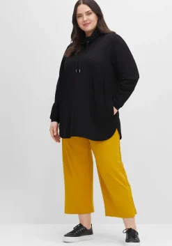 Sweatshirt mit hohem Kragen und Tunnelzug