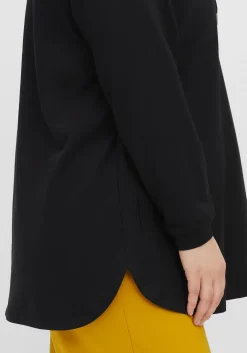 Sweatshirt mit hohem Kragen und Tunnelzug