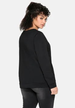 Sweatshirt mit seitlichen Reißverschlüssen