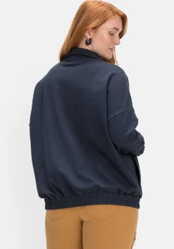 Sweatshirt mit Stehkragen und Tunnelzug