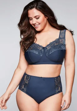 Taillenslip mit transparenter Spitze