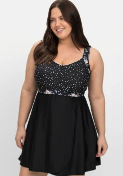 Tankini-Oberteil in ausgestellter Longform