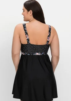 Tankini-Oberteil in ausgestellter Longform