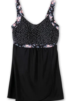 Tankini-Oberteil in ausgestellter Longform