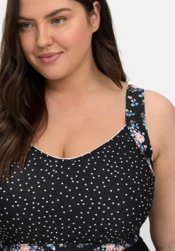 Tankini-Oberteil in ausgestellter Longform