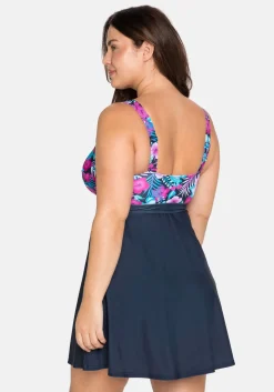 Tankini-Oberteil in ausgestellter Longform